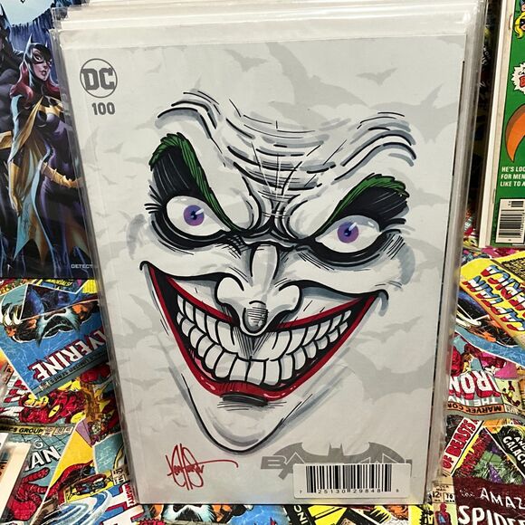 Batman #100 Joker remark by Ken Haeser with COA - Picture 1 of 1